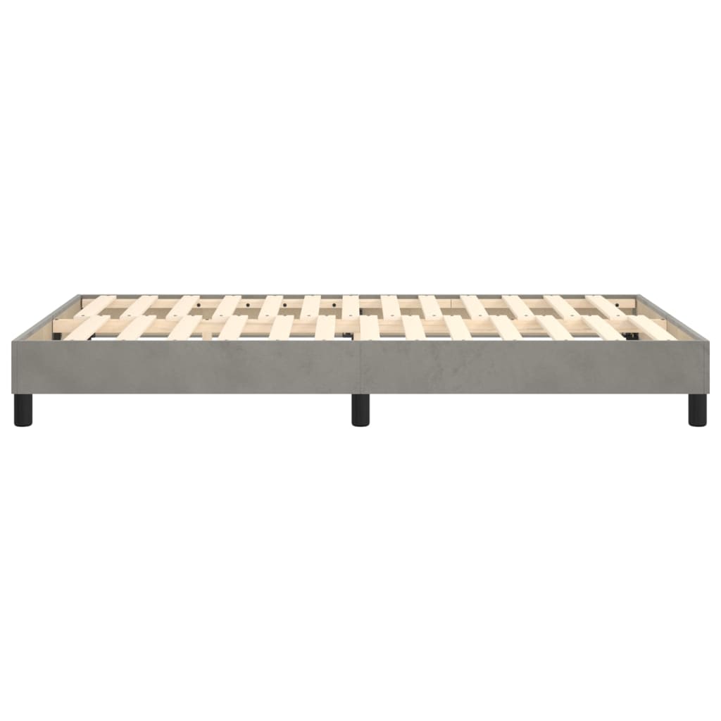 Boxspringbettgestell Hellgrau 120x200 cm Samt