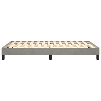 Boxspringbettgestell Hellgrau 120x200 cm Samt