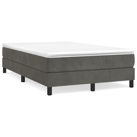 Boxspringbettgestell Dunkelgrau 120x200 cm Samt