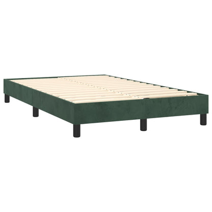 Boxspringbettgestell Dunkelgrün 120x200 cm Samt