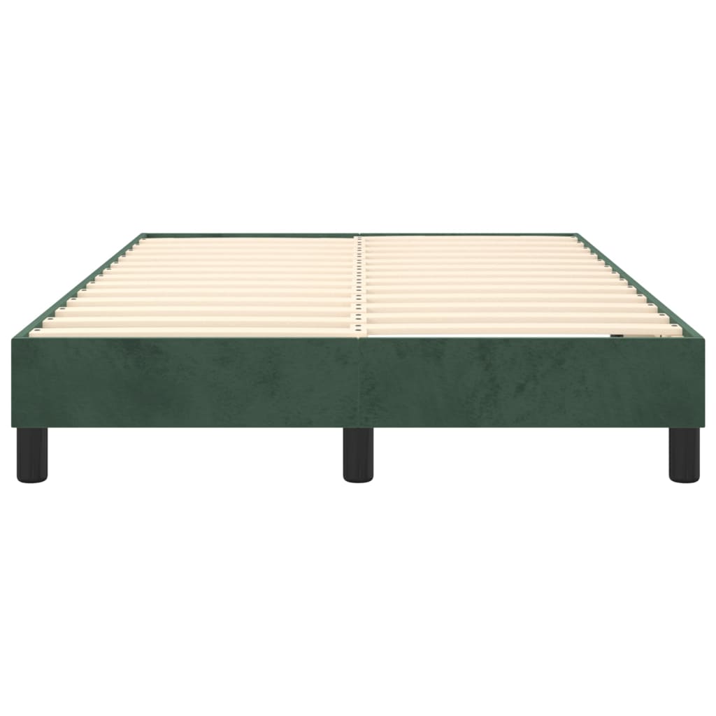 Boxspringbettgestell Dunkelgrün 120x200 cm Samt