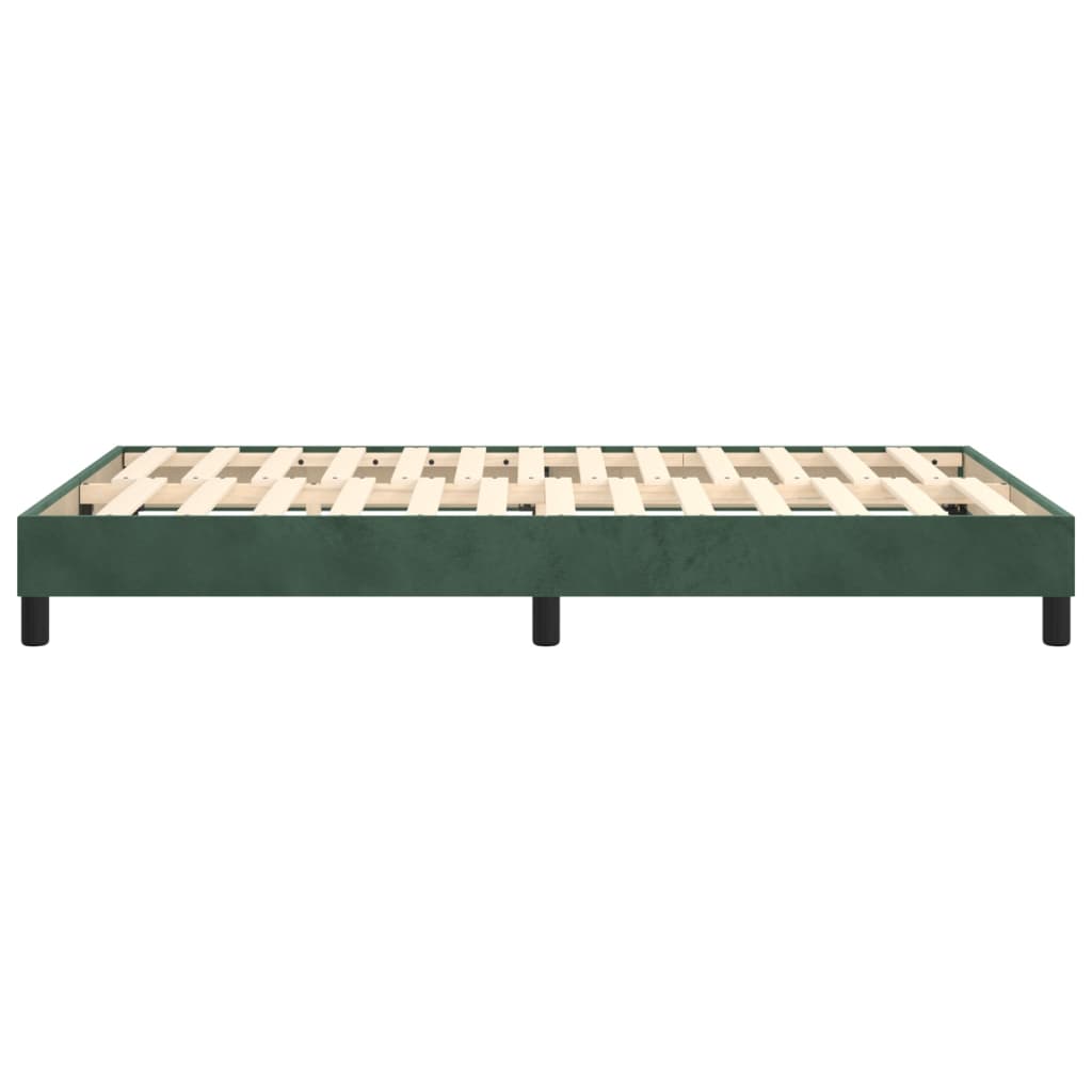 Boxspringbettgestell Dunkelgrün 120x200 cm Samt