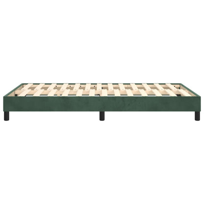 Boxspringbettgestell Dunkelgrün 120x200 cm Samt