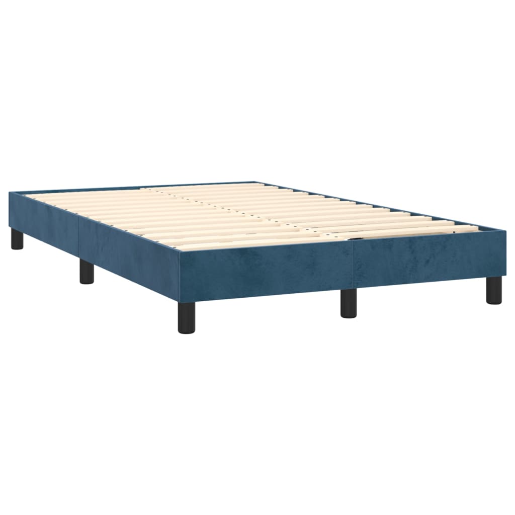 Boxspringbettgestell Dunkelblau 120x200 cm Samt