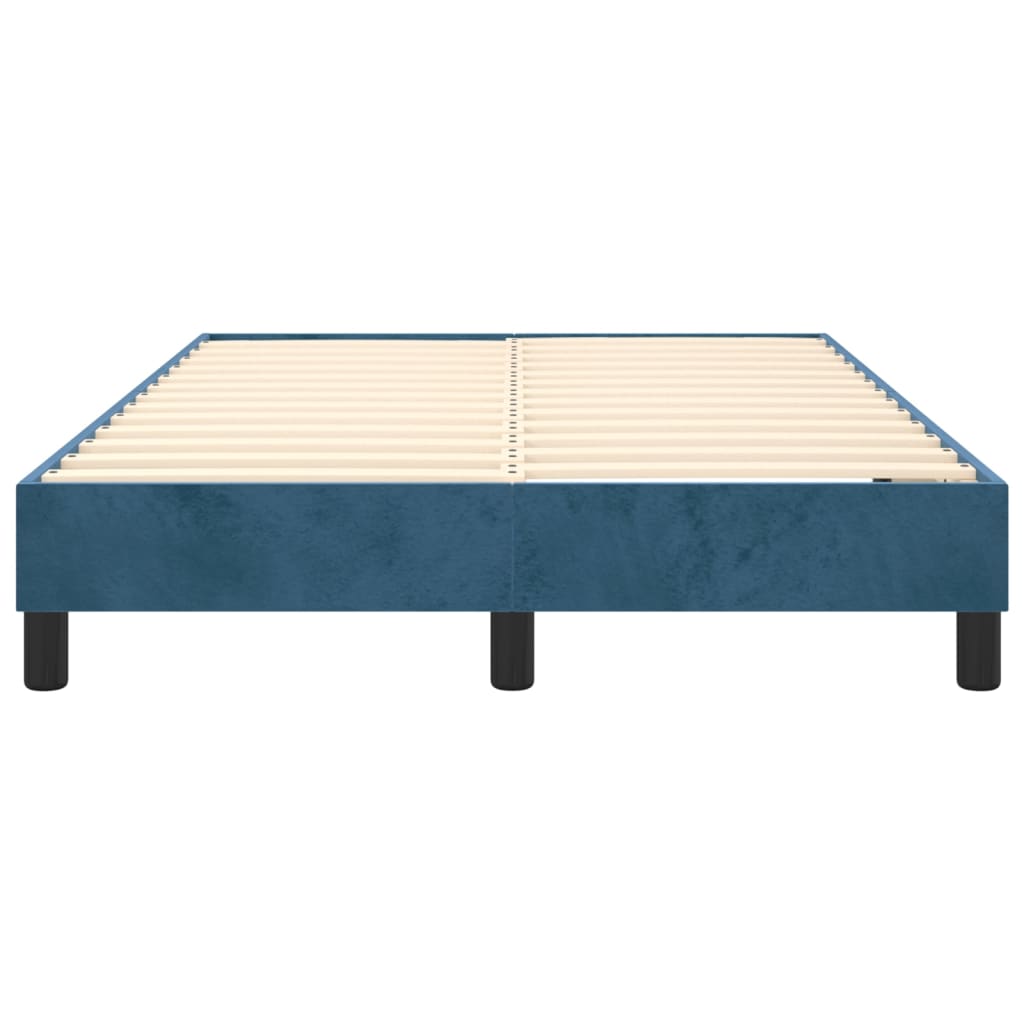 Boxspringbettgestell Dunkelblau 120x200 cm Samt