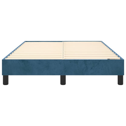 Boxspringbettgestell Dunkelblau 120x200 cm Samt