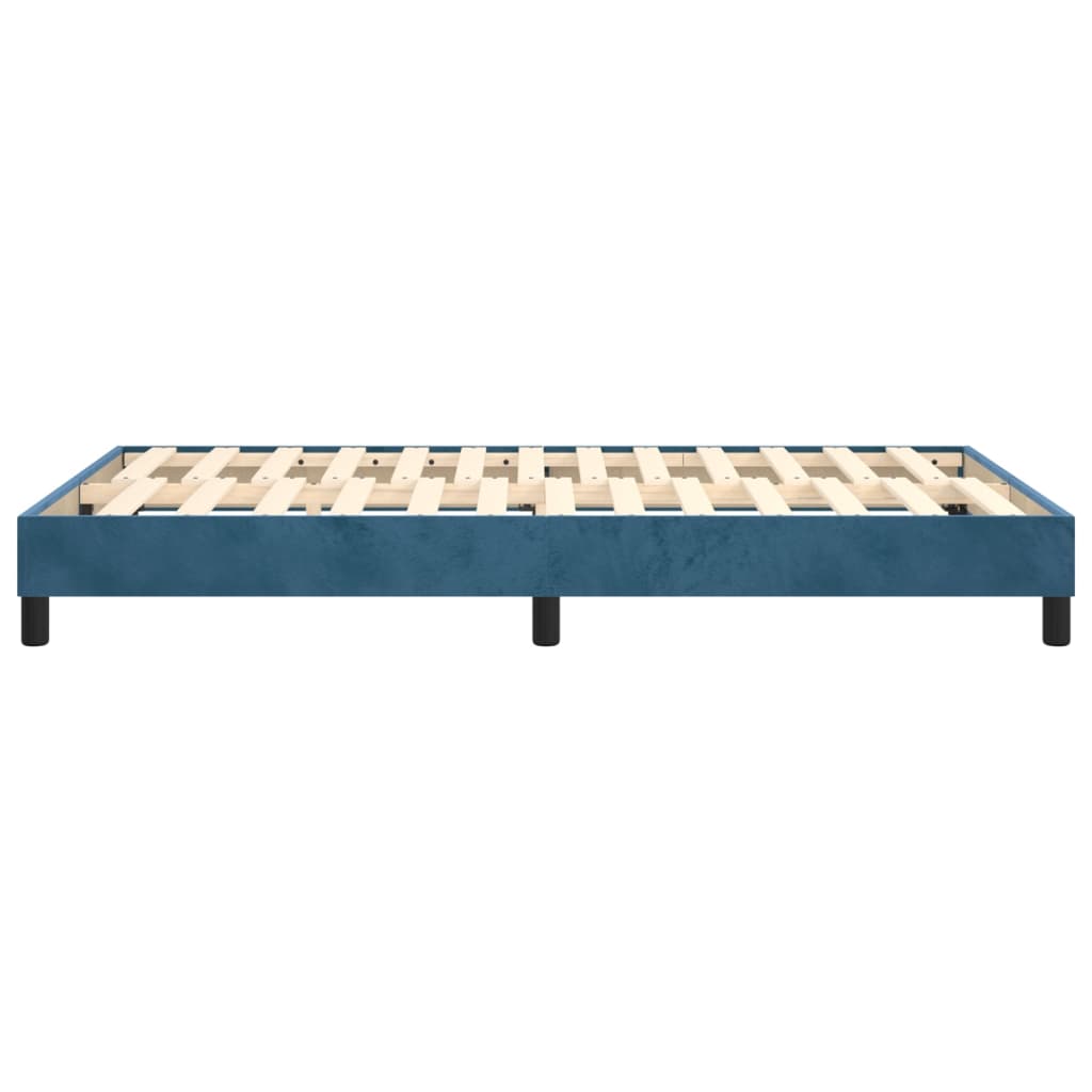 Boxspringbettgestell Dunkelblau 120x200 cm Samt