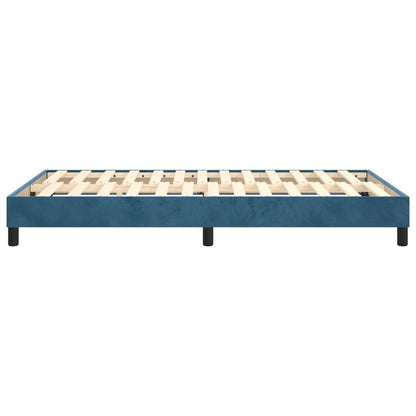 Boxspringbettgestell Dunkelblau 120x200 cm Samt