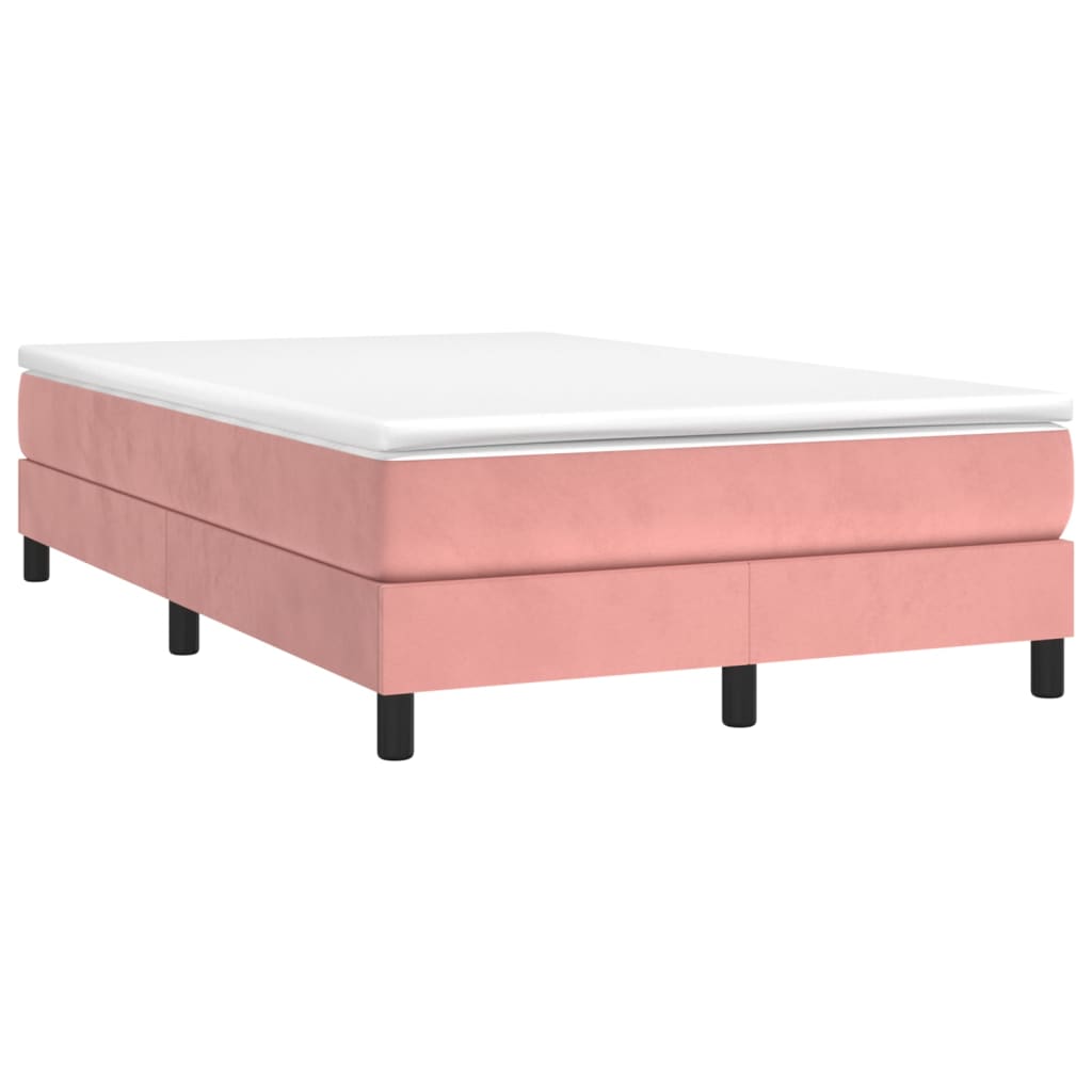 Boxspringbettgestell Rosa 120x200 cm Samt