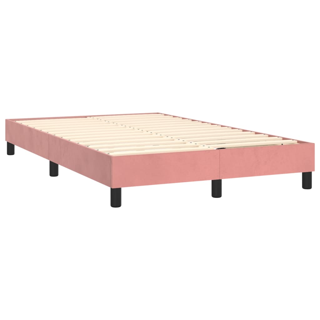 Boxspringbettgestell Rosa 120x200 cm Samt