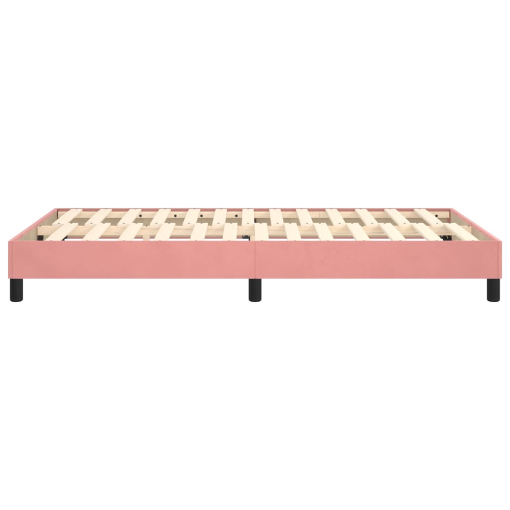 Boxspringbettgestell Rosa 120x200 cm Samt