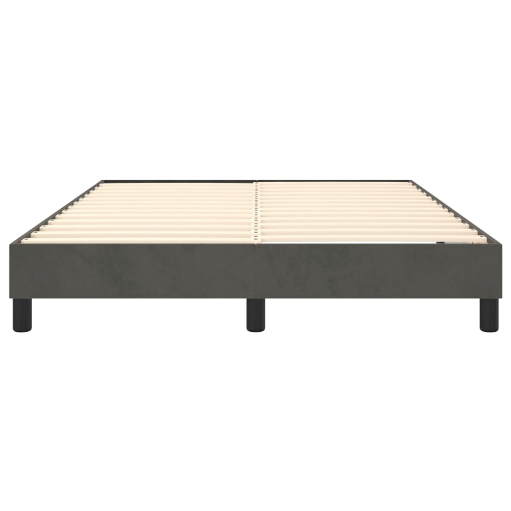 Boxspringbettgestell Dunkelgrau 140x190 cm Samt