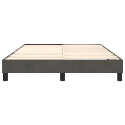 Boxspringbettgestell Dunkelgrau 140x190 cm Samt