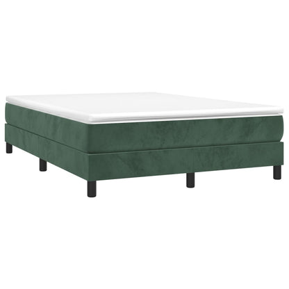 Boxspringbettgestell Dunkelgrün 140x190 cm Samt