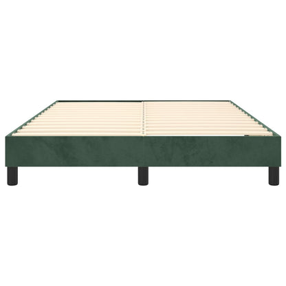 Boxspringbettgestell Dunkelgrün 140x190 cm Samt