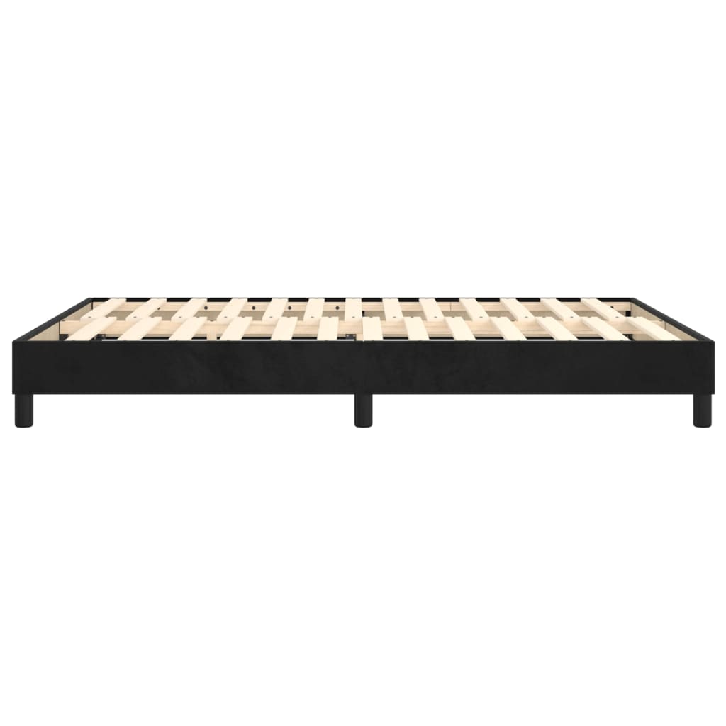 Boxspringbettgestell Schwarz 140x200 cm Samt