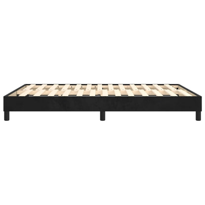 Boxspringbettgestell Schwarz 140x200 cm Samt