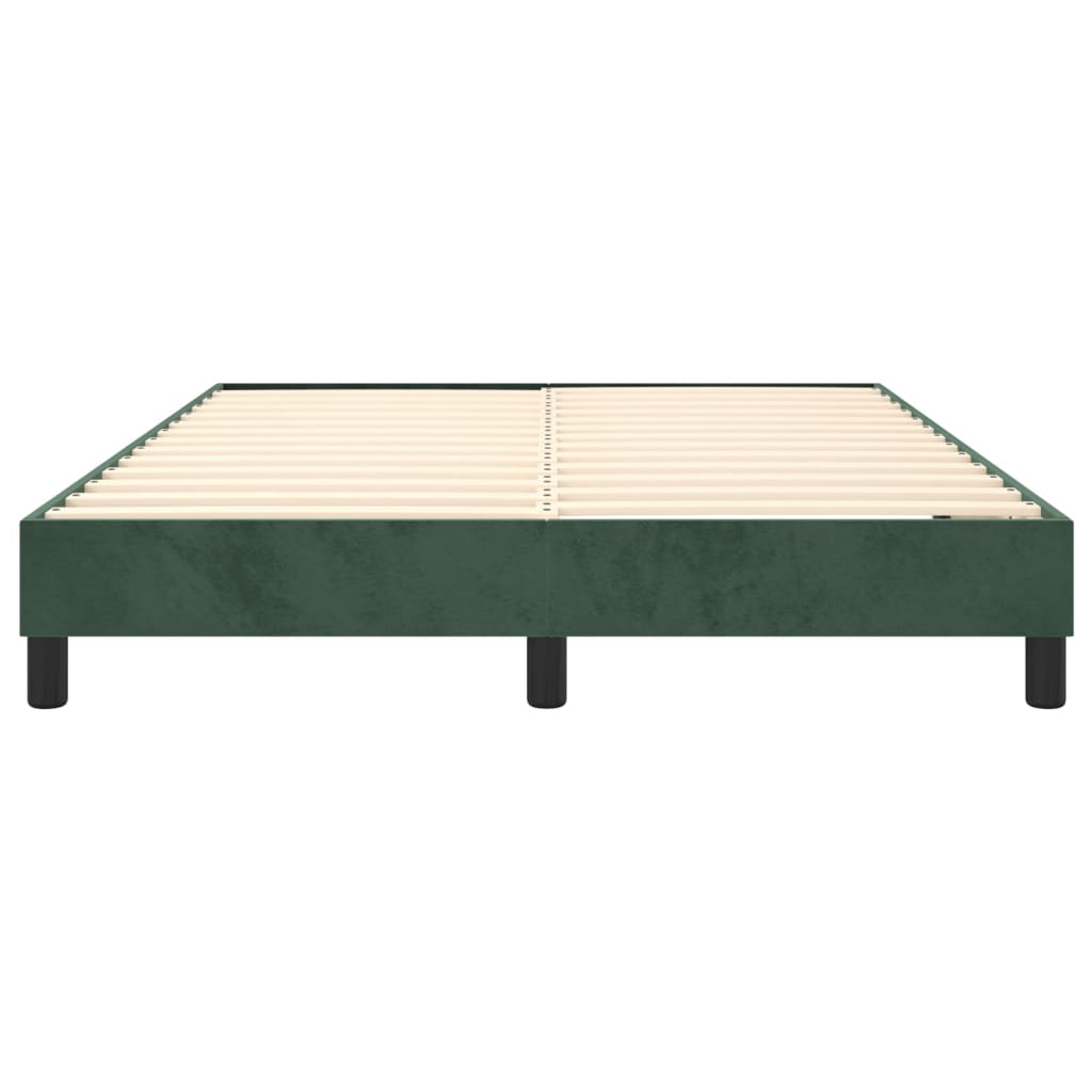 Boxspringbettgestell Dunkelgrün 140x200 cm Samt