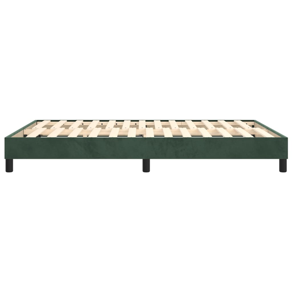 Boxspringbettgestell Dunkelgrün 140x200 cm Samt