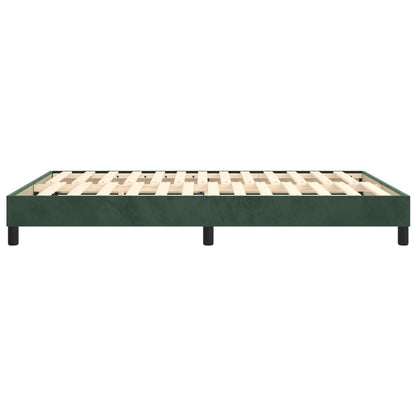 Boxspringbettgestell Dunkelgrün 140x200 cm Samt