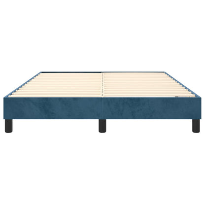 Boxspringbettgestell Dunkelblau 140x200 cm Samt