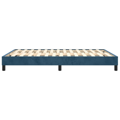 Boxspringbettgestell Dunkelblau 140x200 cm Samt