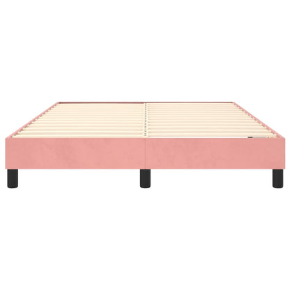 Boxspringbettgestell Rosa 140x200 cm Samt