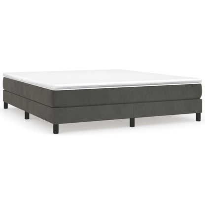 Boxspringbettgestell Dunkelgrau 160x200 cm Samt