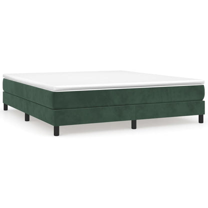 Boxspringbettgestell Dunkelgrün 160x200 cm Samt