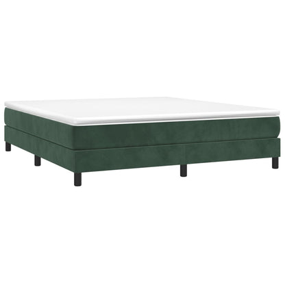 Boxspringbettgestell Dunkelgrün 160x200 cm Samt