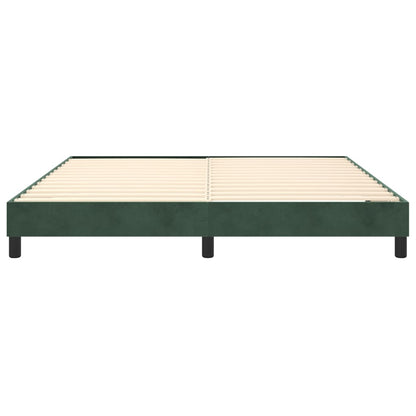 Boxspringbettgestell Dunkelgrün 160x200 cm Samt