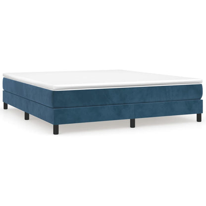 Boxspringbettgestell Dunkelblau 160x200 cm Samt