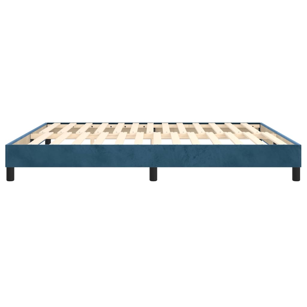Boxspringbettgestell Dunkelblau 160x200 cm Samt