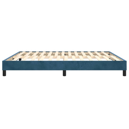 Boxspringbettgestell Dunkelblau 160x200 cm Samt