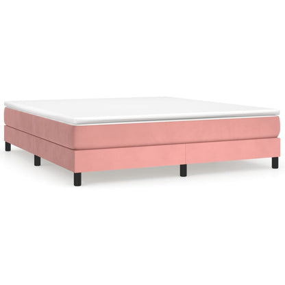 Boxspringbettgestell Rosa 160x200 cm Samt