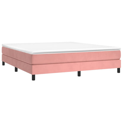 Boxspringbettgestell Rosa 160x200 cm Samt
