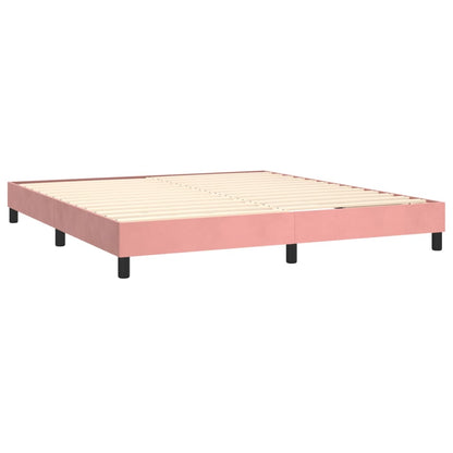 Boxspringbettgestell Rosa 160x200 cm Samt
