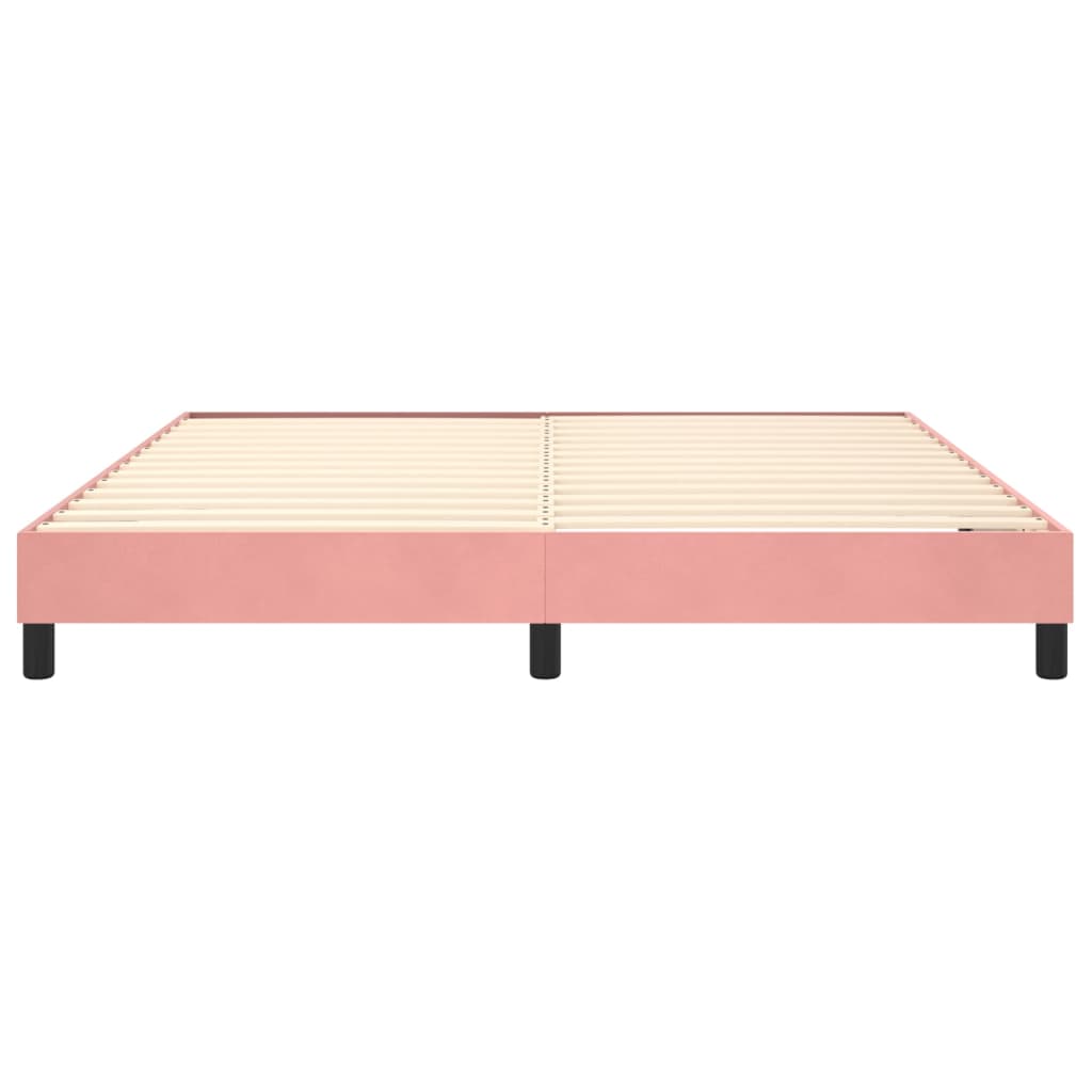 Boxspringbettgestell Rosa 160x200 cm Samt