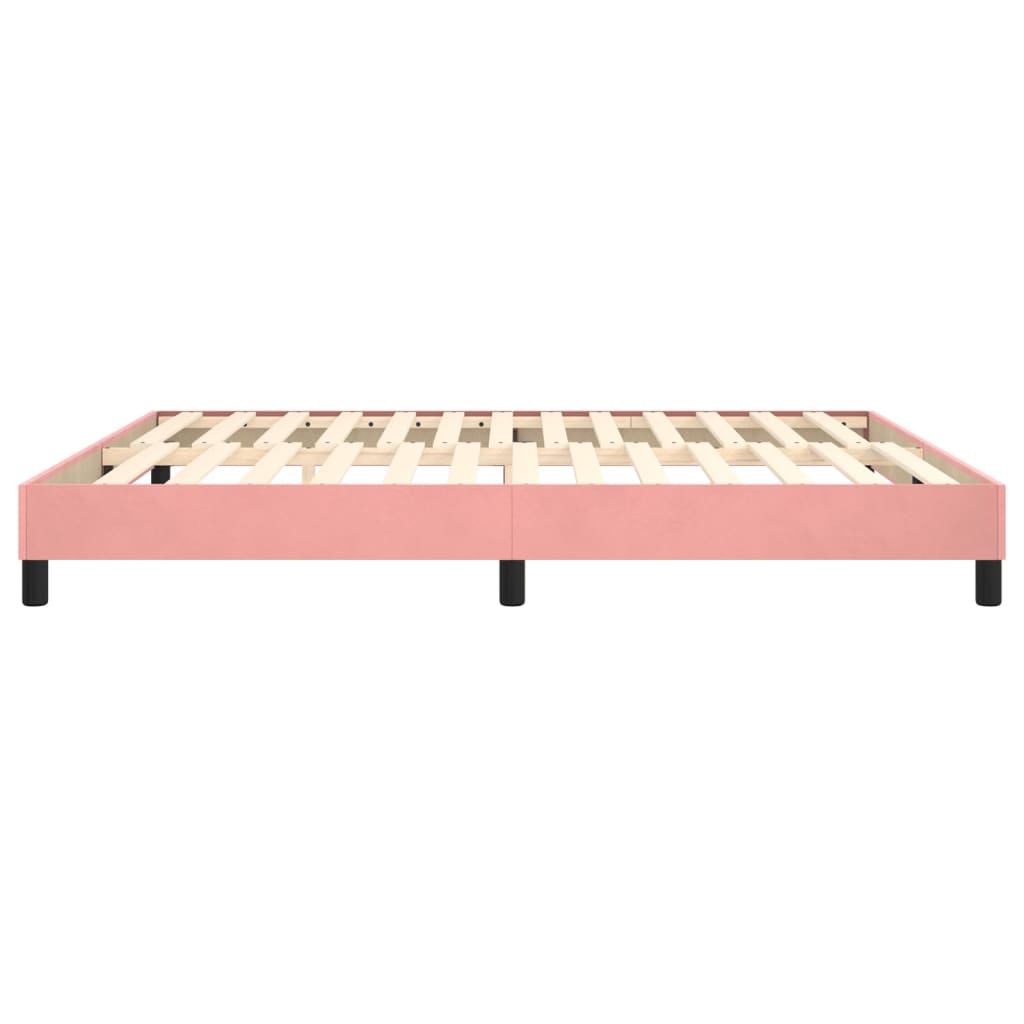 Boxspringbettgestell Rosa 160x200 cm Samt