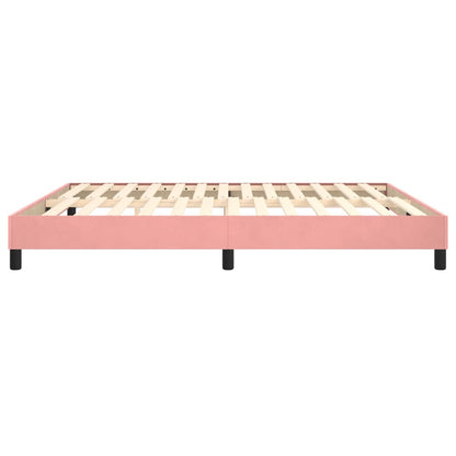 Boxspringbettgestell Rosa 160x200 cm Samt