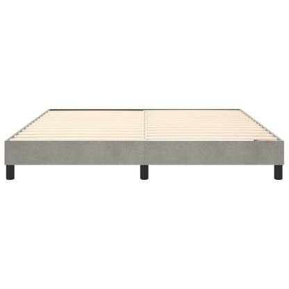Boxspringbettgestell Hellgrau 180x200 cm Samt