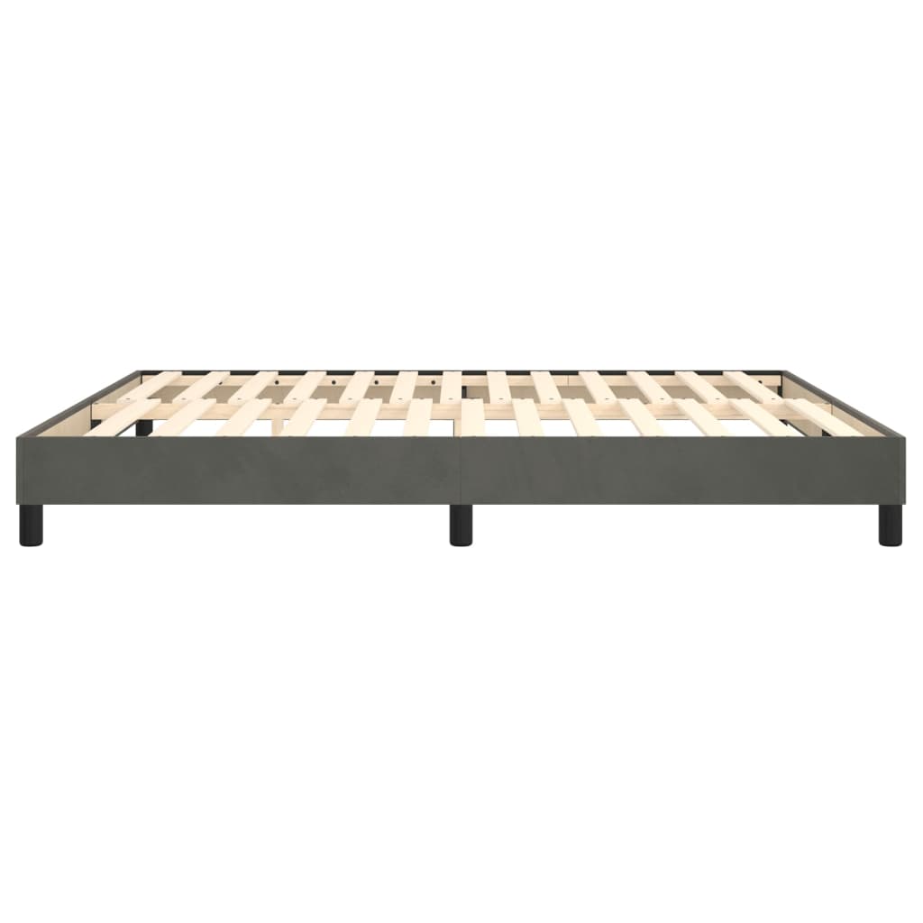 Boxspringbettgestell Dunkelgrau 180x200 cm Samt