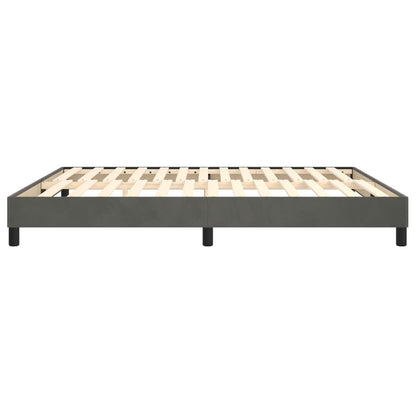 Boxspringbettgestell Dunkelgrau 180x200 cm Samt