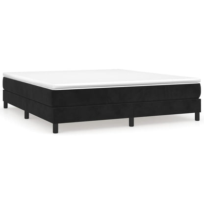 Boxspringbettgestell Schwarz 180x200 cm Samt