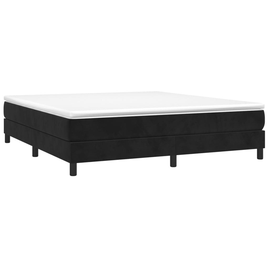 Boxspringbettgestell Schwarz 180x200 cm Samt