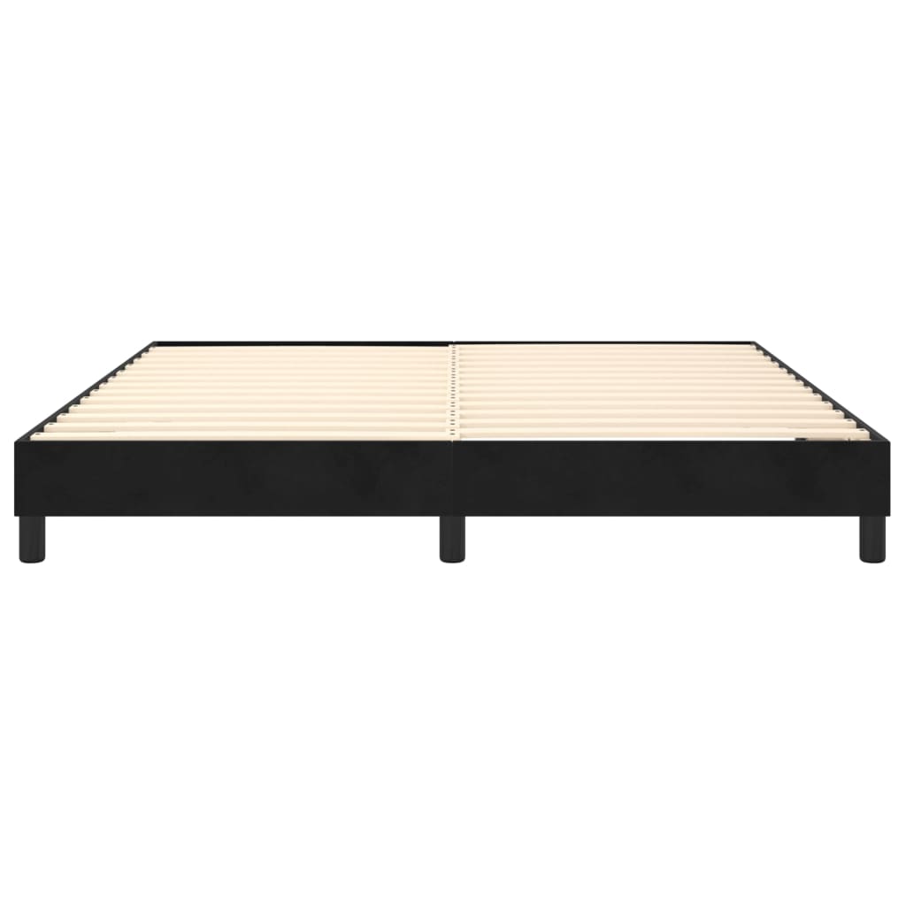 Boxspringbettgestell Schwarz 180x200 cm Samt