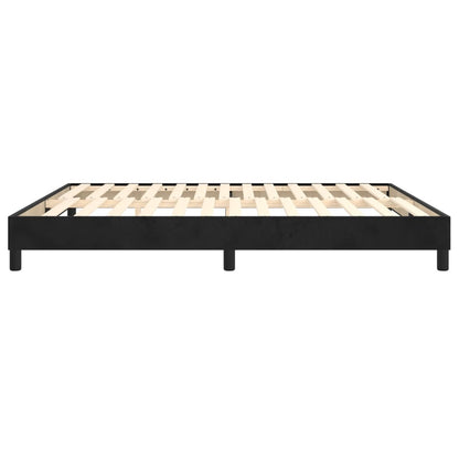 Boxspringbettgestell Schwarz 180x200 cm Samt