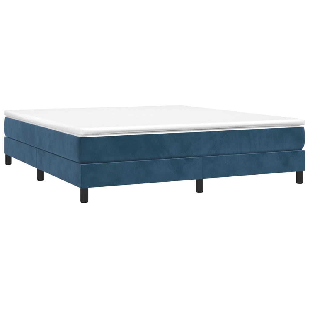 Boxspringbettgestell Dunkelblau 180x200 cm Samt