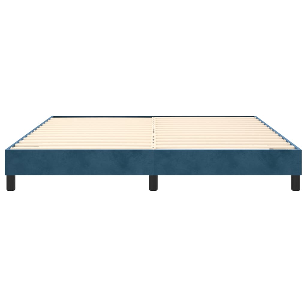 Boxspringbettgestell Dunkelblau 180x200 cm Samt