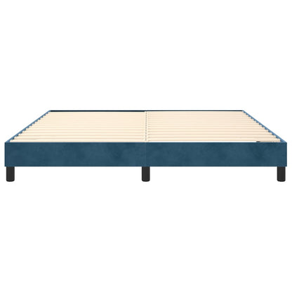 Boxspringbettgestell Dunkelblau 180x200 cm Samt
